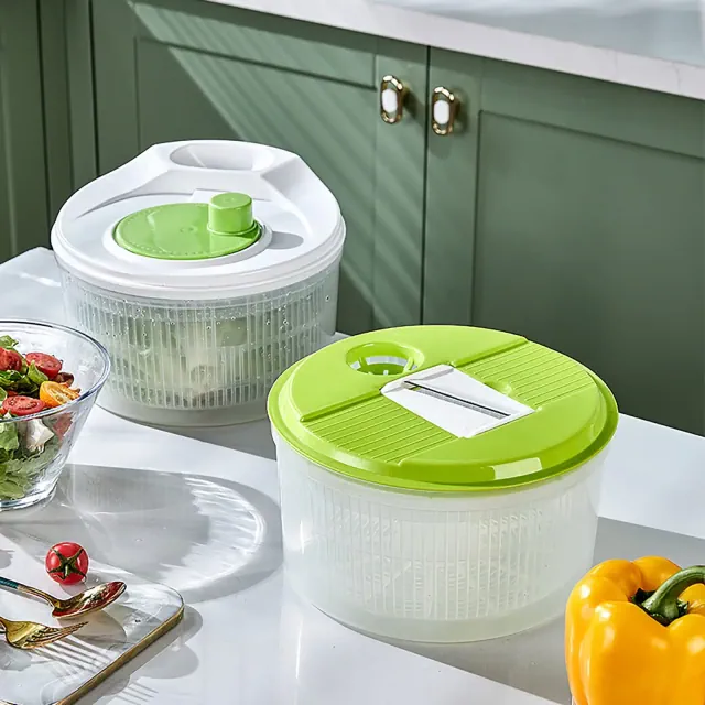 Fortune Candy 3.8L Multifunctional Vegetable Spinner and Grater, Compact Salad Strainer Bowl for Quick Prep, Easy to Clean, Lightweight Kitchen Gadget