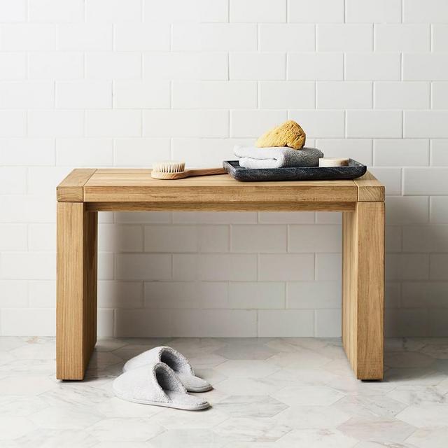 Modern Teak Shower Bench