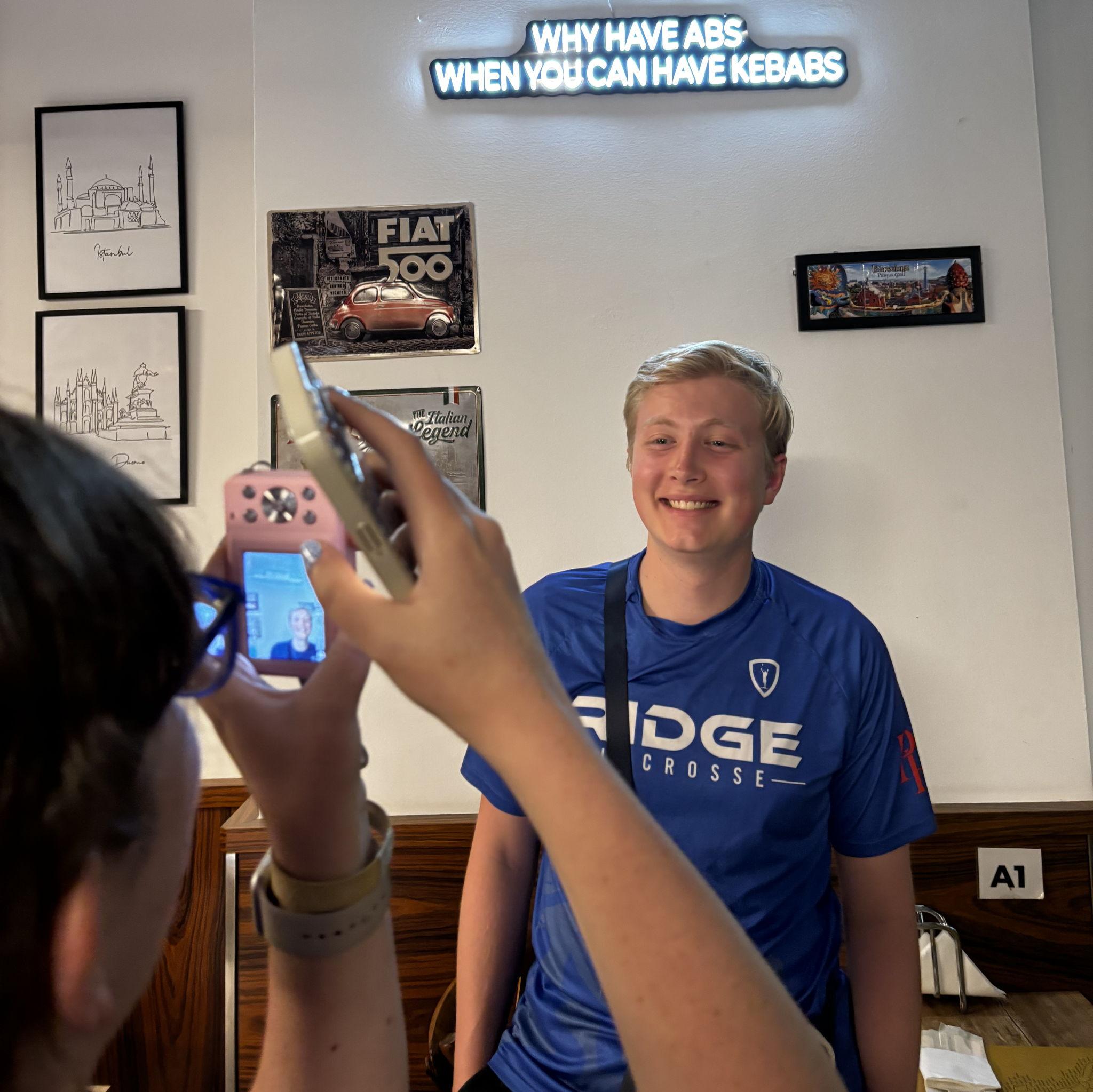 again... abigail's main way of flirting was asking to take photos for him