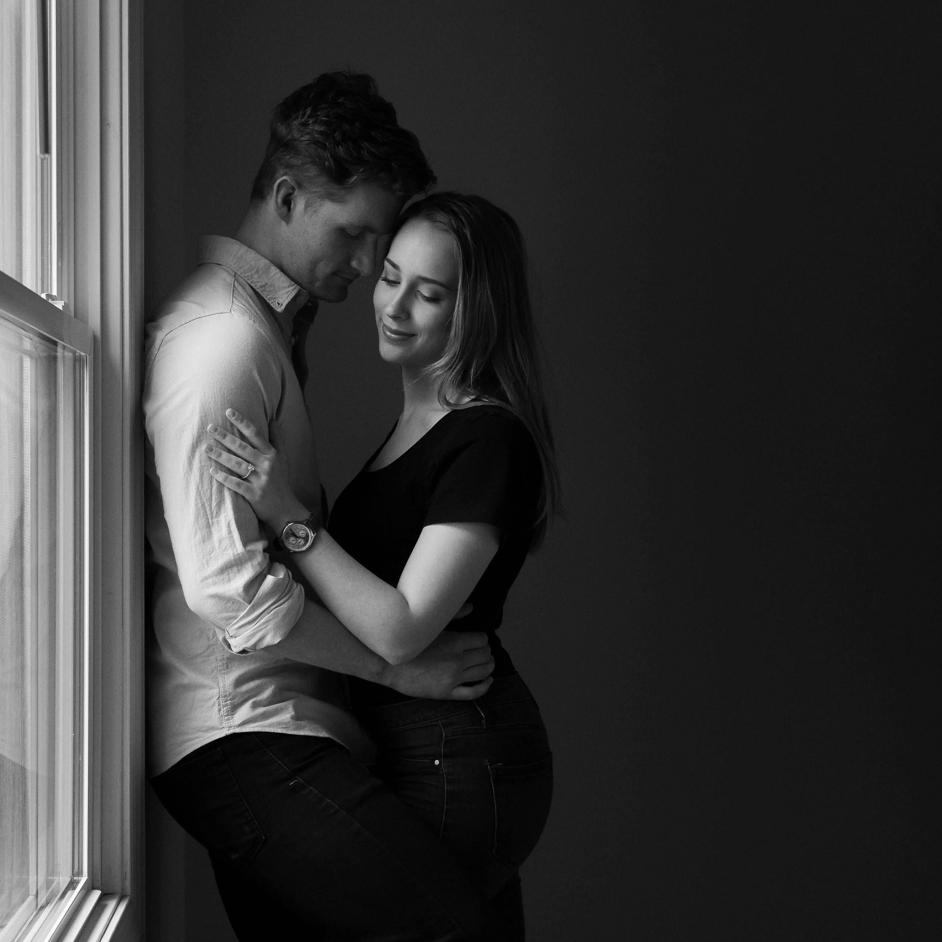 Engagement announcement photoshoot.