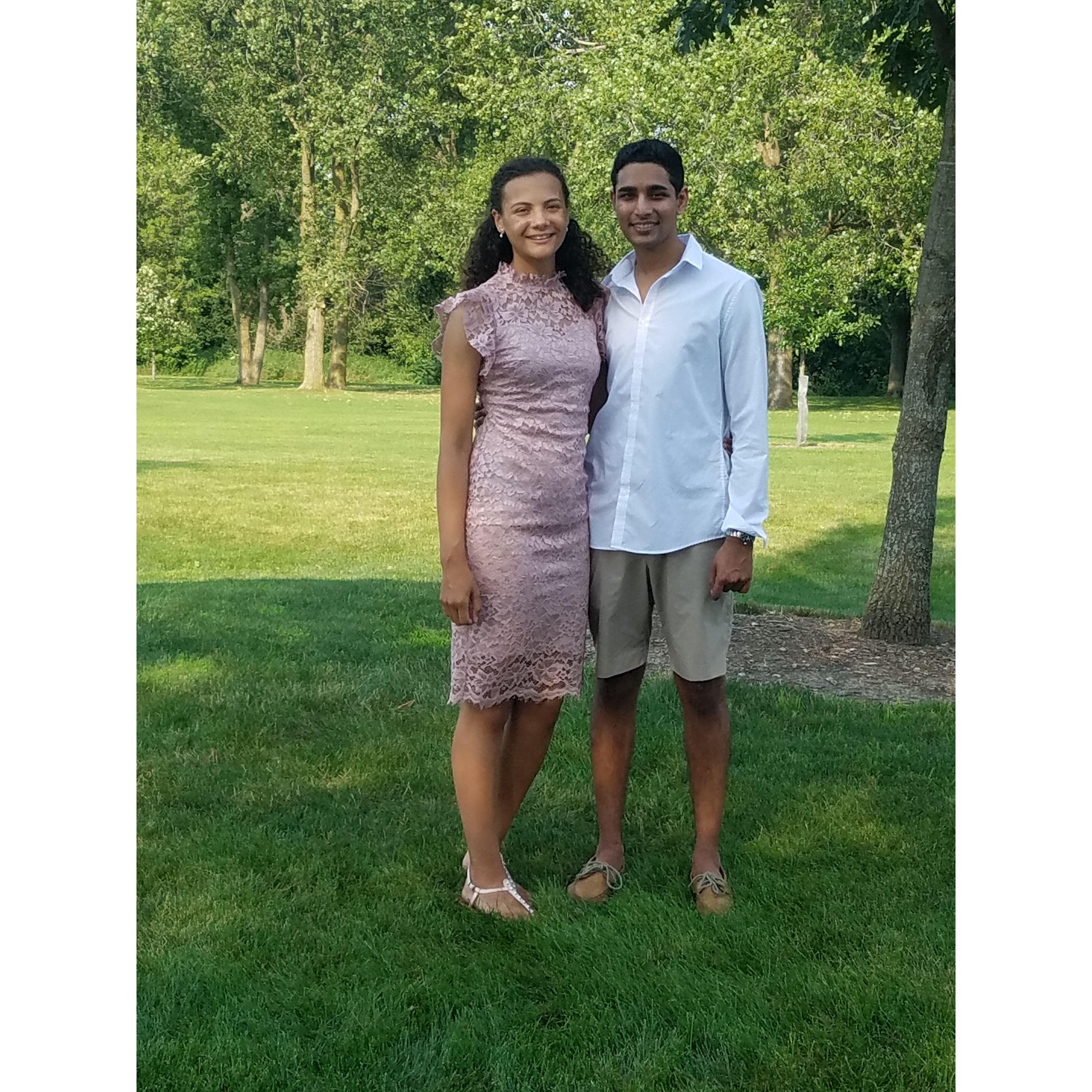 August 2018: Burhan and Taher's Graduation Party! (Look for the glow up!)