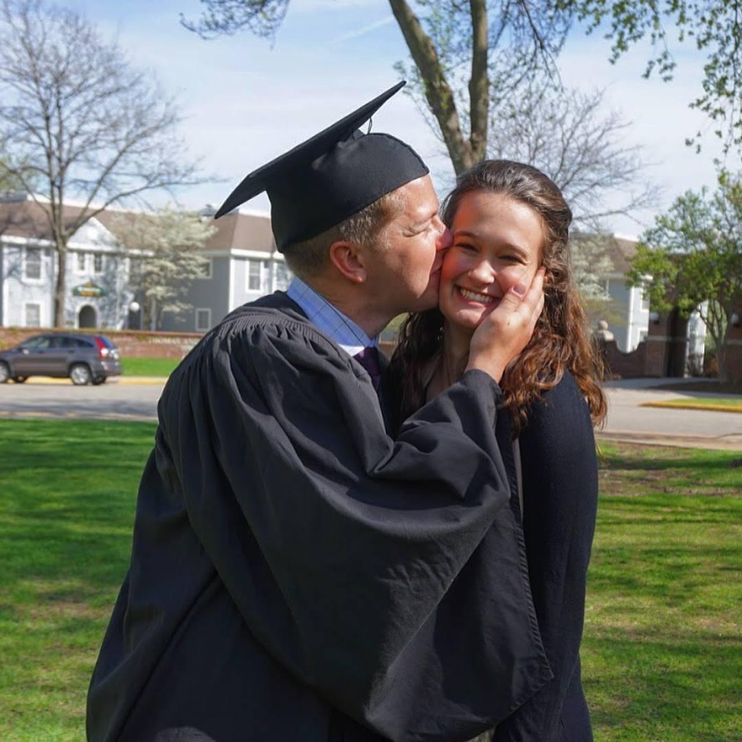 All smiles at Adam's graduation from St. Norbert College.