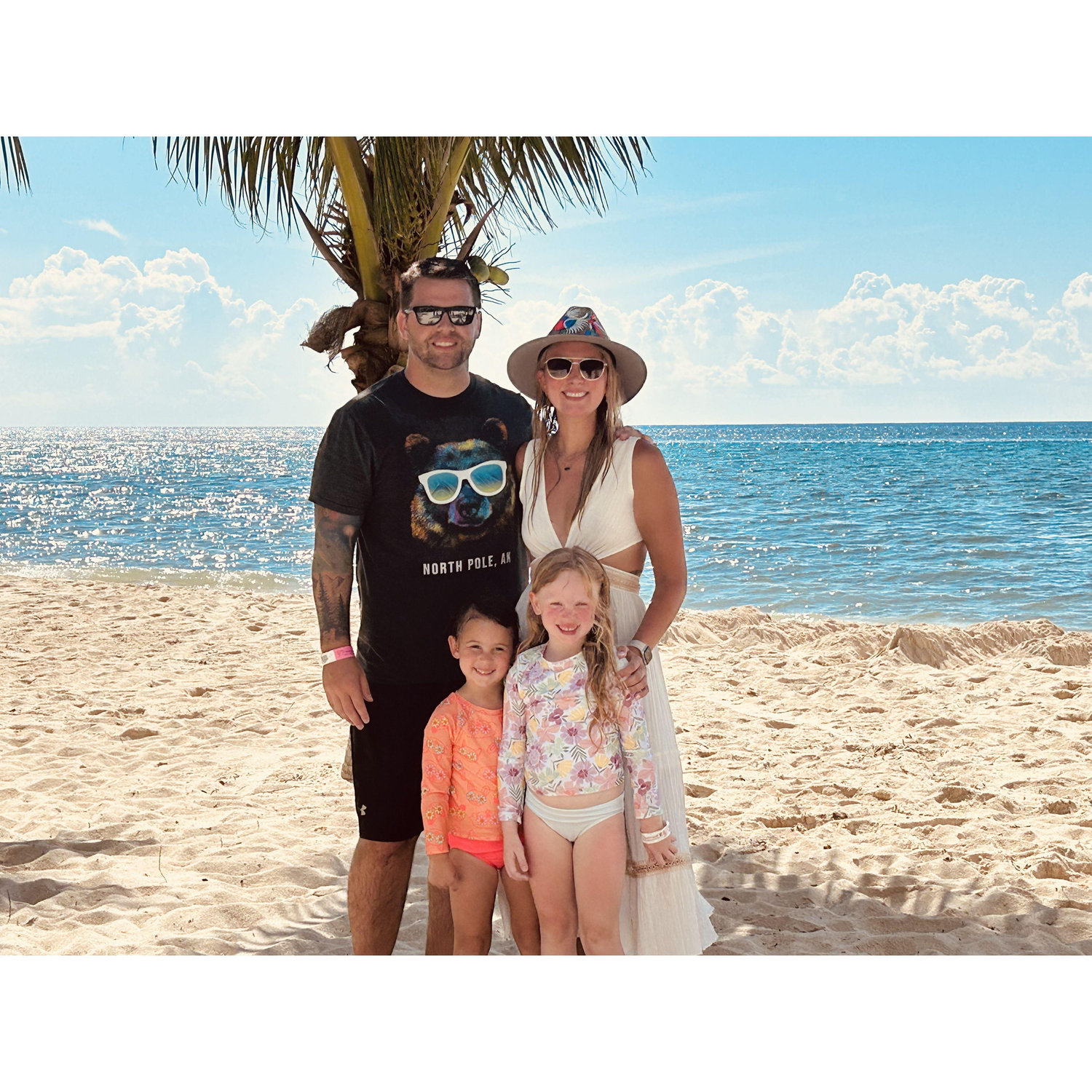 The day Chip proposed! Paradise Beach, Cozumel, Mexico