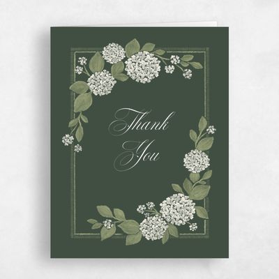 Evergreen Wedding Thank You - Giselda Portrait