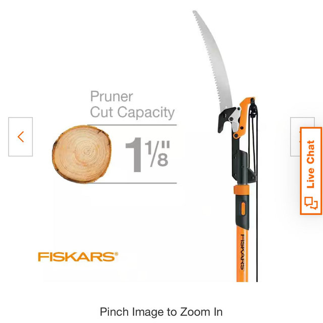 16ft fiberglass pole pruner