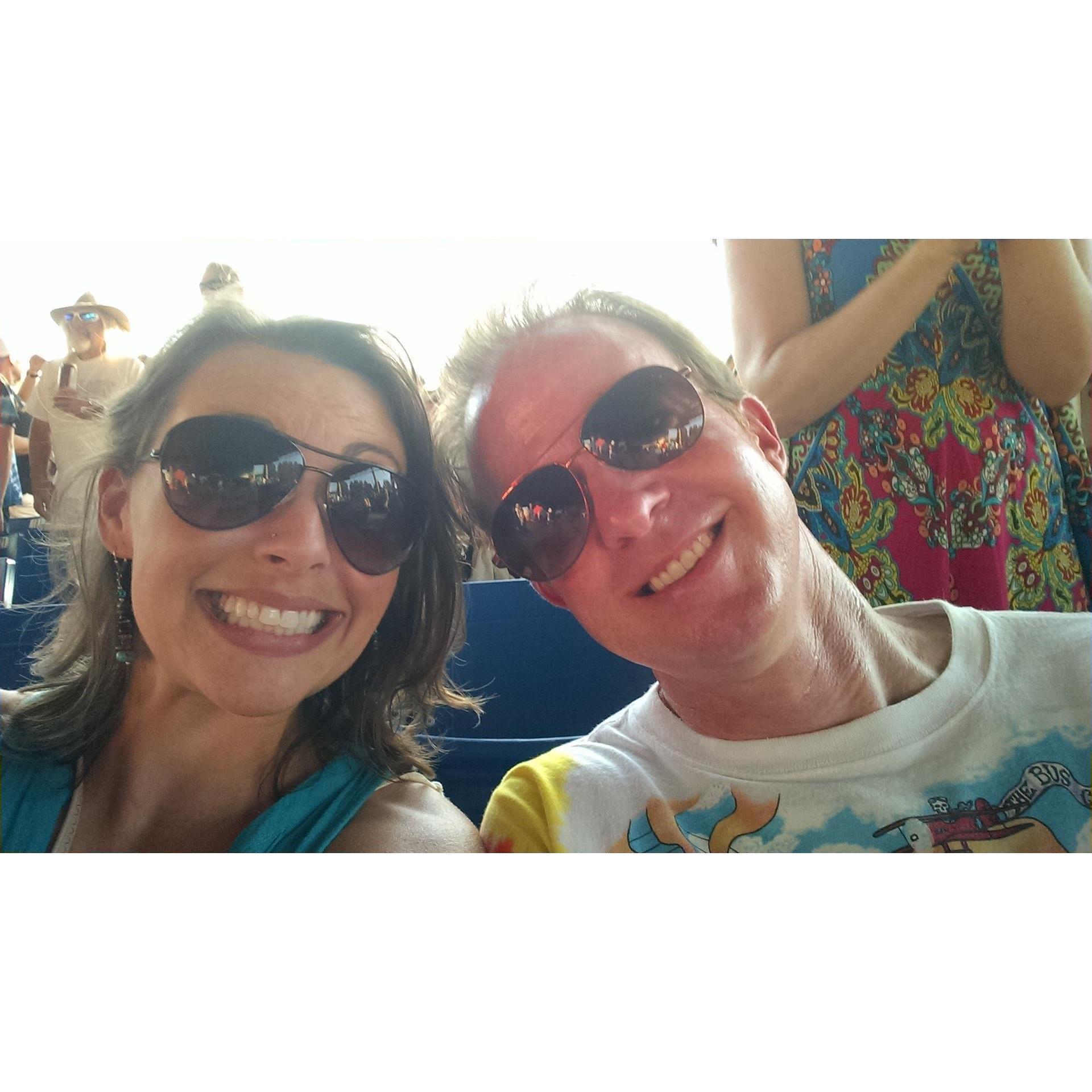 Our first Dead and Co. concert! (We've seen them many times since.)