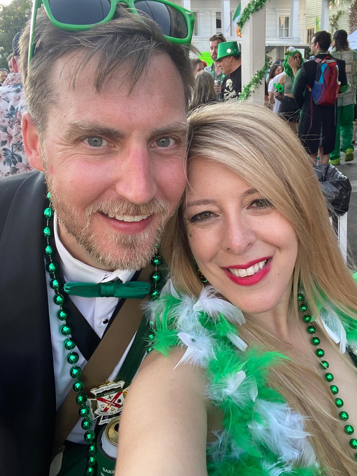 After Kyle marched in the Irish Channel St. Patrick’s day parade
