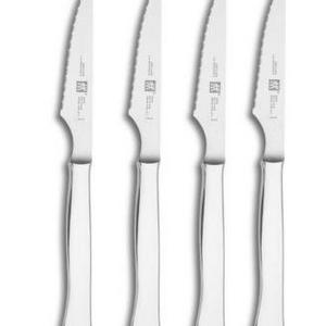 J.A. Henckels - Zwilling TWIN® Gourmet Steak Knives, Stainless Steel Set of 4