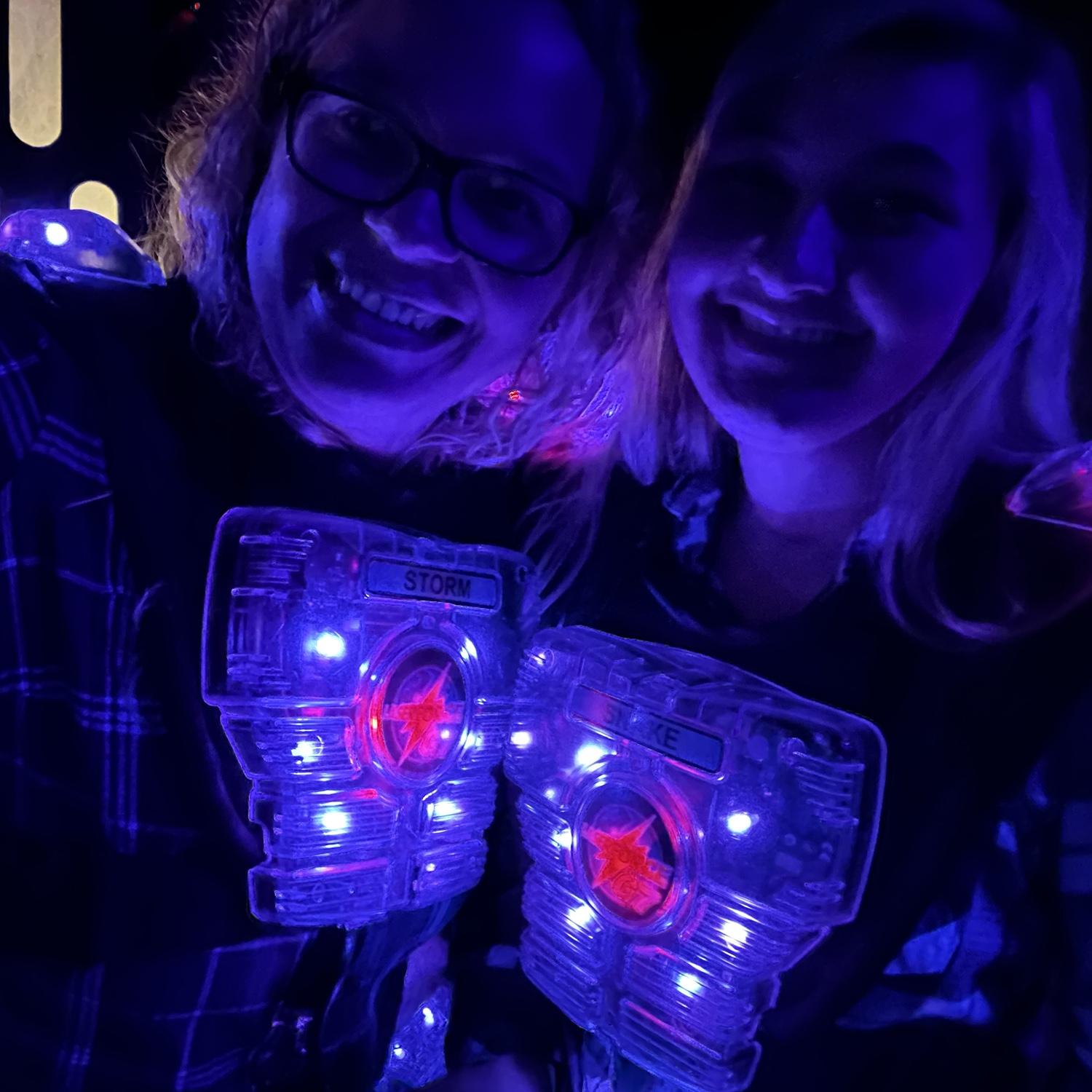 Laser tag fun, who do you think won?