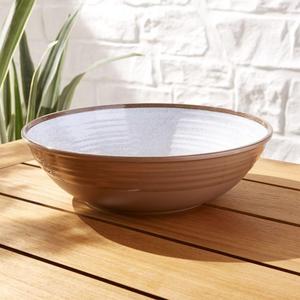 Caprice White Melamine Serving Bowl