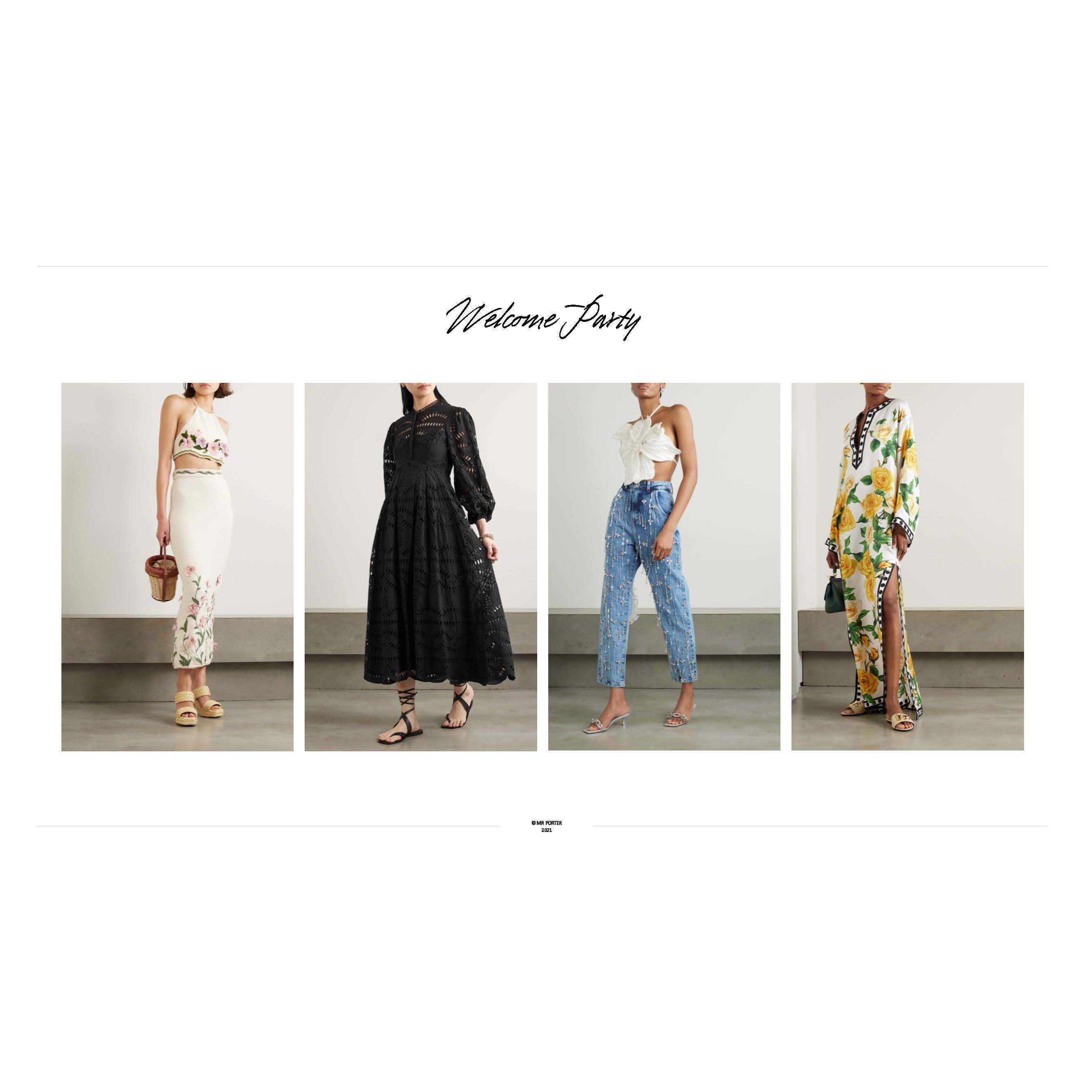 "Summer Festive" - Welcome Party Outfit Inspiration