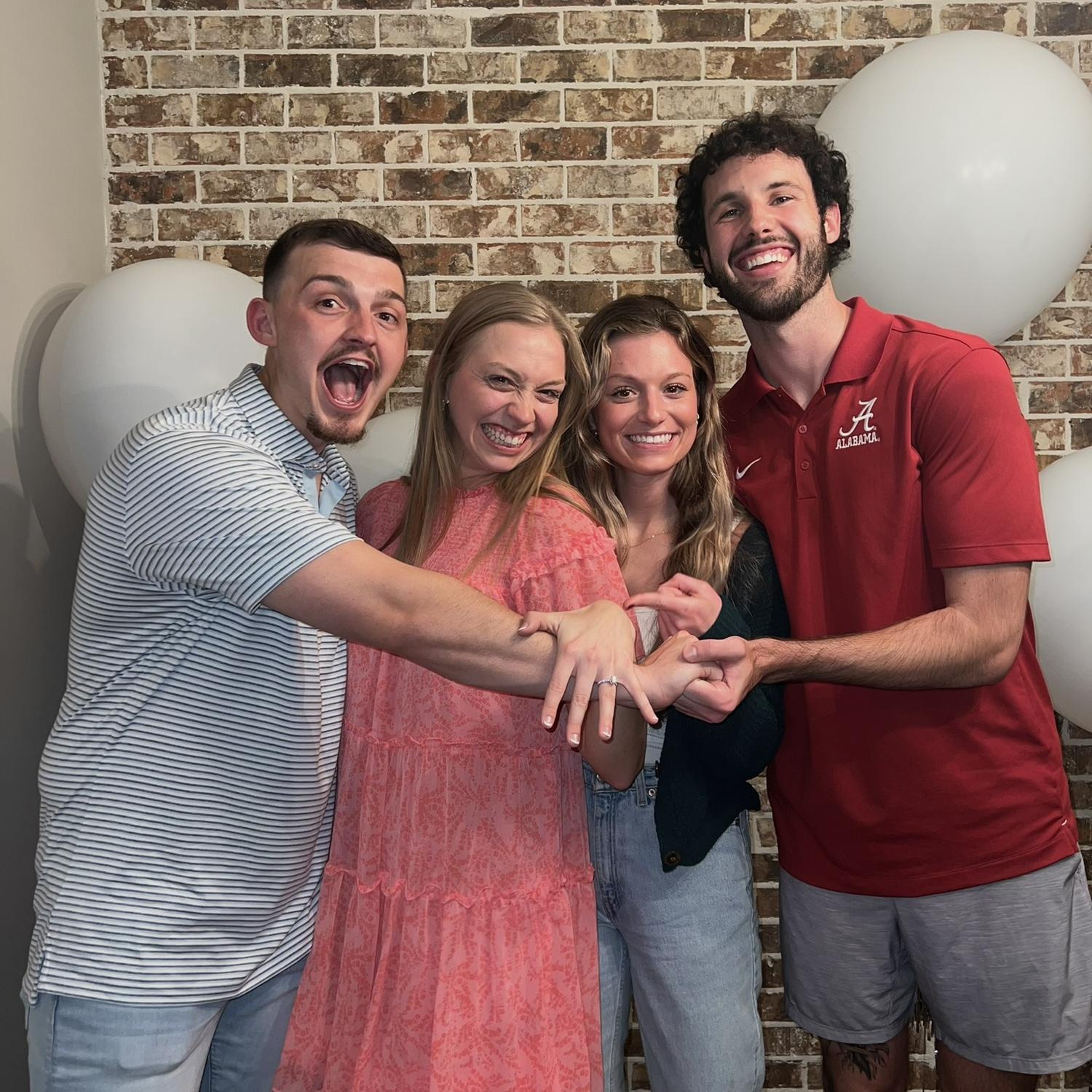 10/25/2025- Photo from engagement party for Merrick's friends, Nick and Oliva, in Tuscaloosa, Alabama.