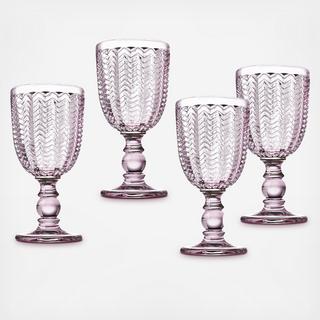 Twill Goblet, Set of 4