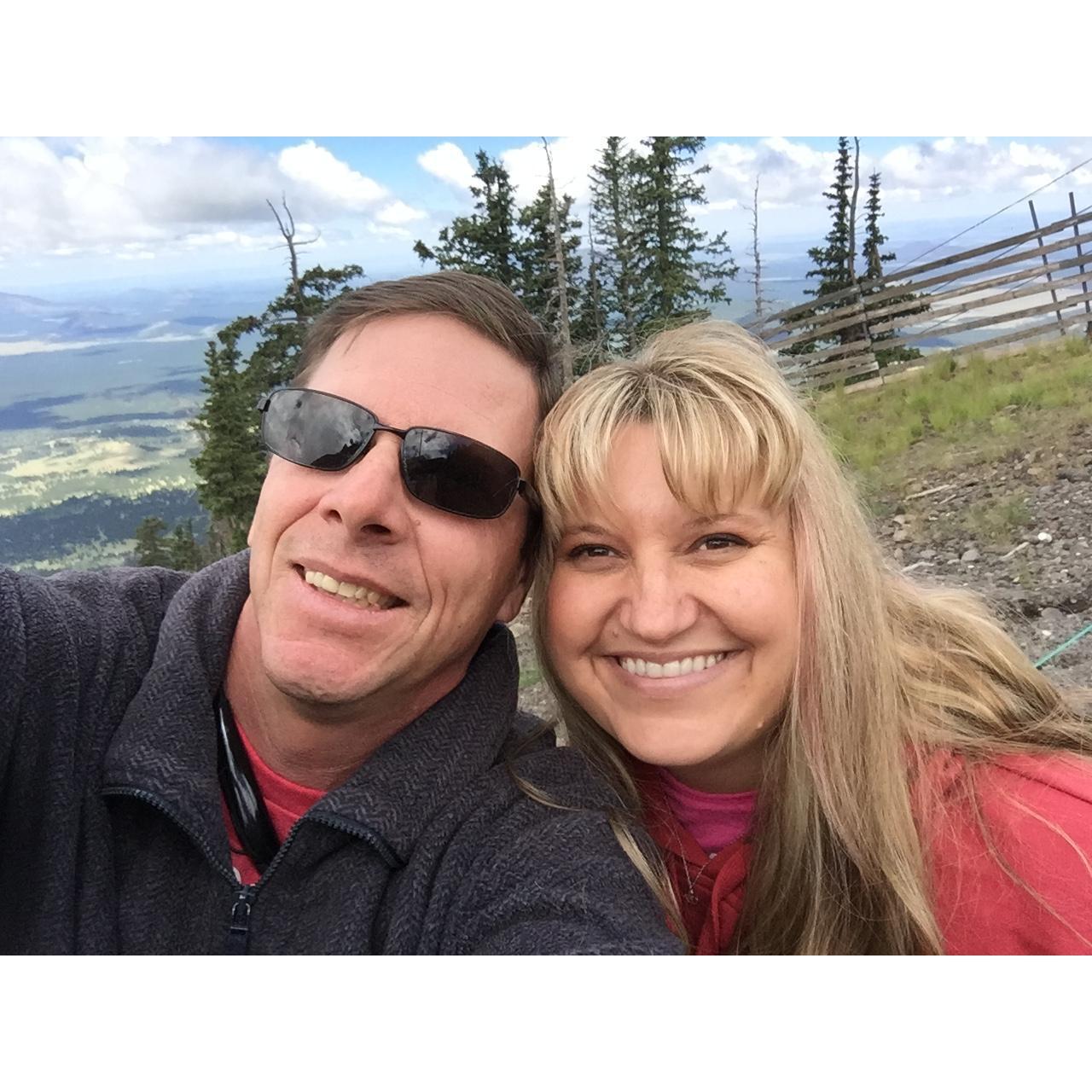 We took the sky ride at Snowbowl ski area in Flagstaff, Az