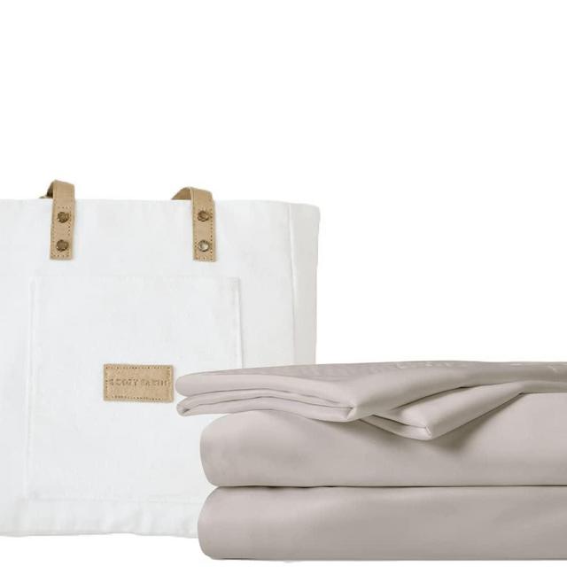 Cozy Earth Viscose from Bamboo Sheet Set- Ultra Soft, Temperature Regulating, Size California King, Color Driftwood