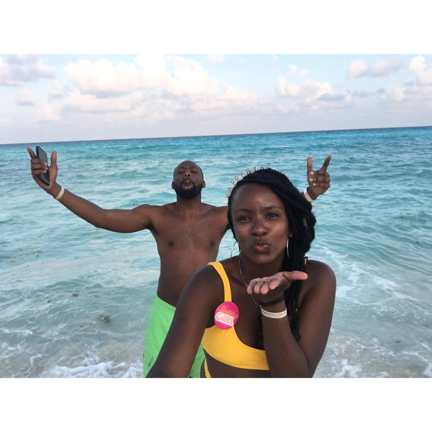 Celebrating Justine's 28th birthday in Cancun, Mexico. September 2017.