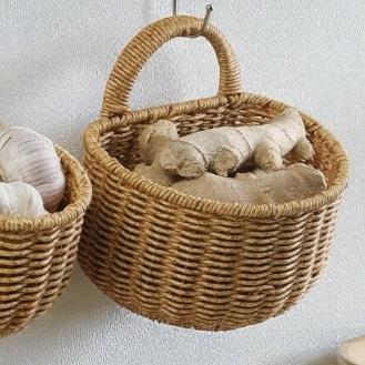 Woven Kitchen Wall Basket | Large