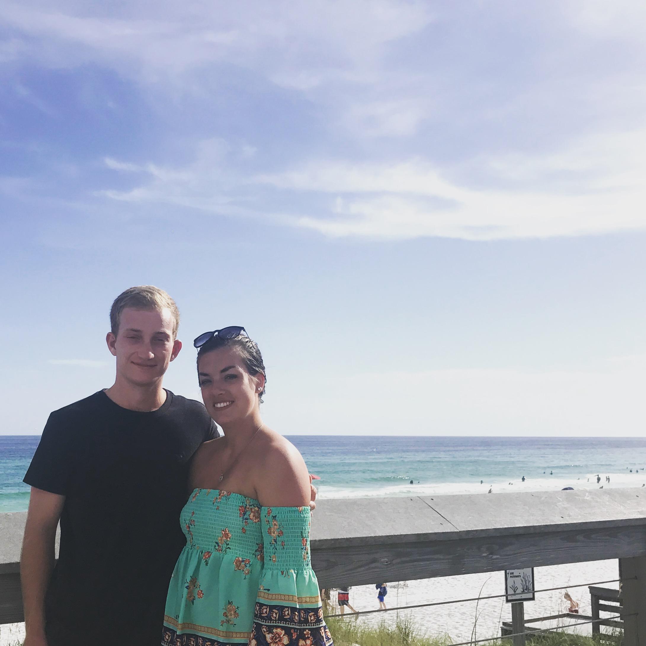 Our first trip to Florida together (Destin, FL with Jillian's family)! 08/08/2017