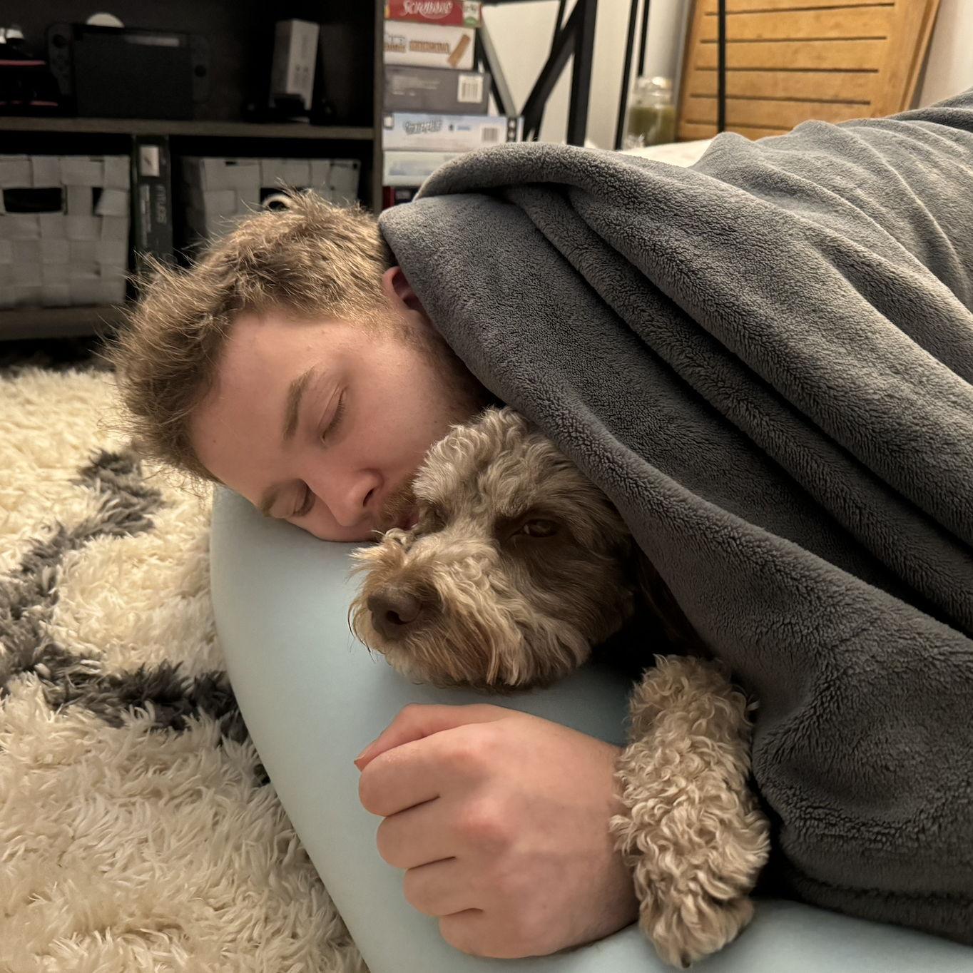 Michael and Hazel sleeping