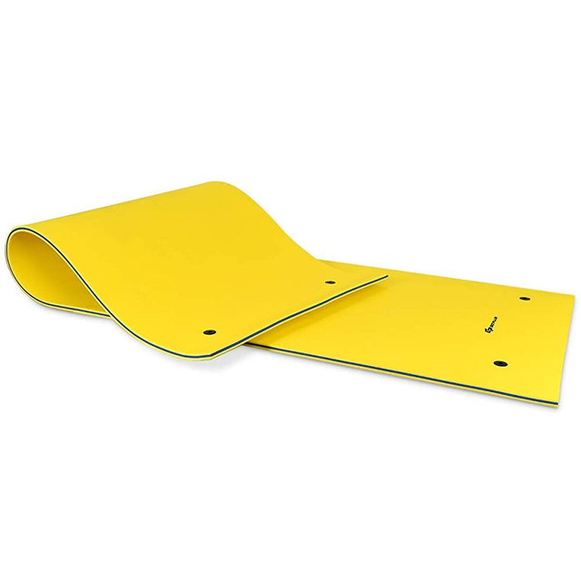 Goplus Floating Water Pad for Water Recreation and Relaxing, Tear-Resistant XPE Foam Floating Mat for Beach, Ocean, Lake