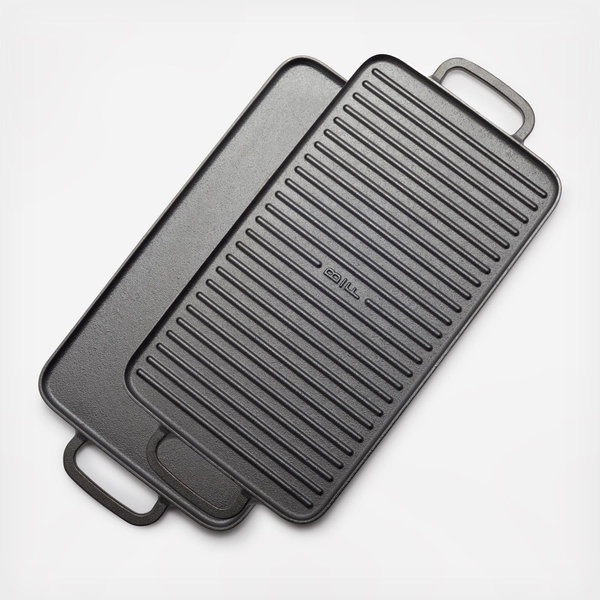 GreenPan Bobby Flay Reversible Cast Iron Grill Griddle - Thumbnail 5