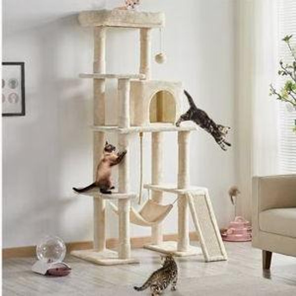 Beige Multi-Level Cat Tree