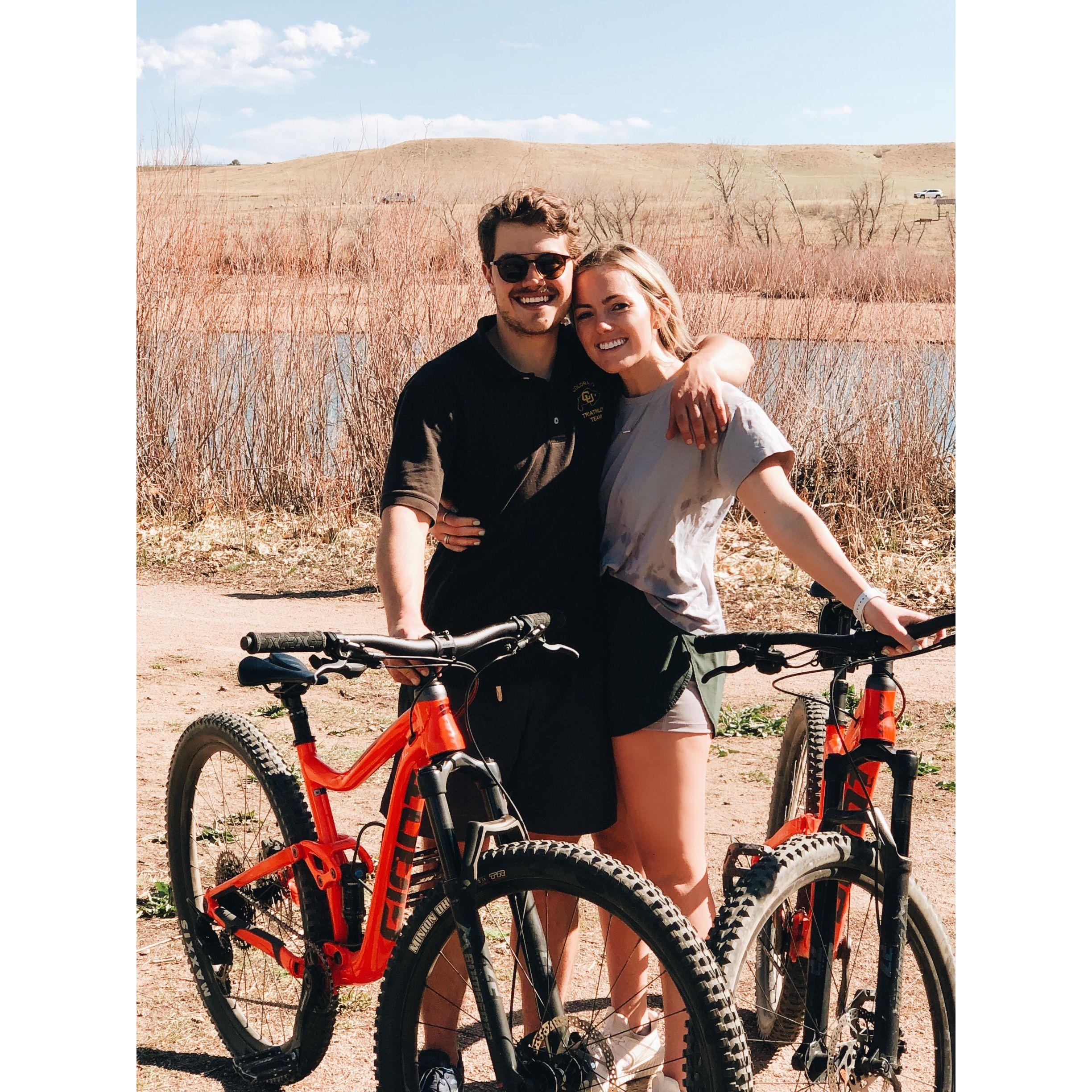 Mountain biking in Golden, CO!