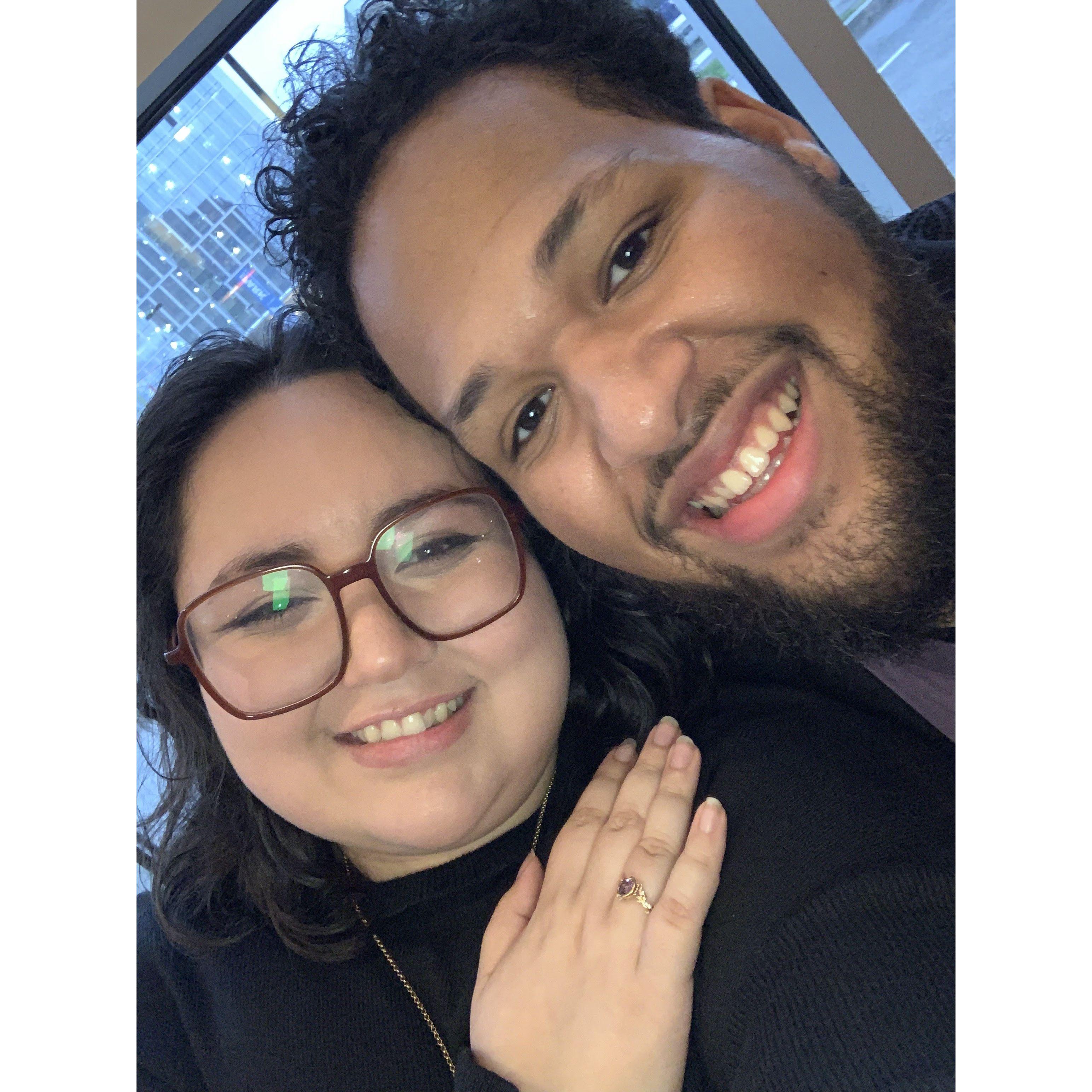 J: I had just proposed.