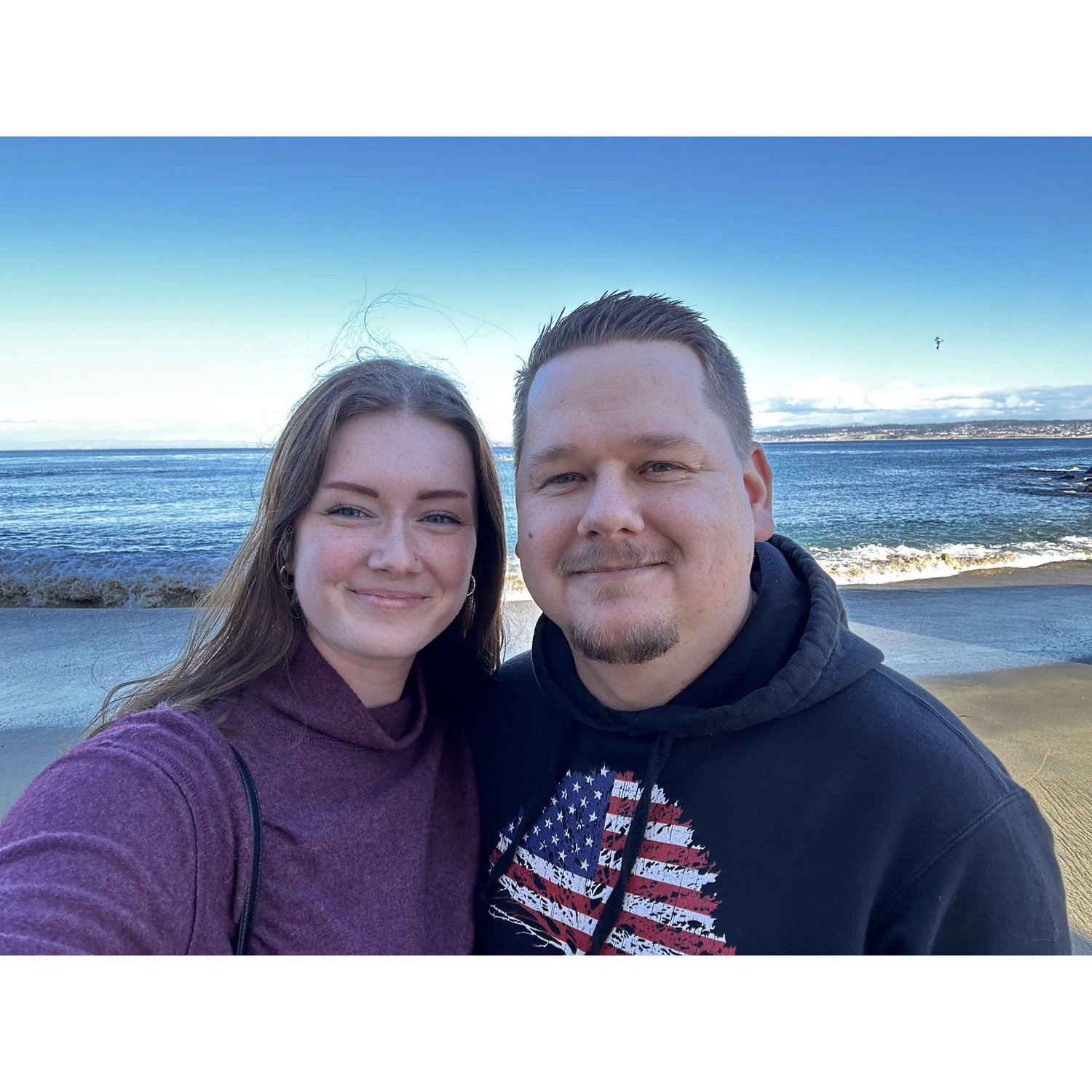 Our 3rd birthday trip to Monterey (1 day before we got engaged!)