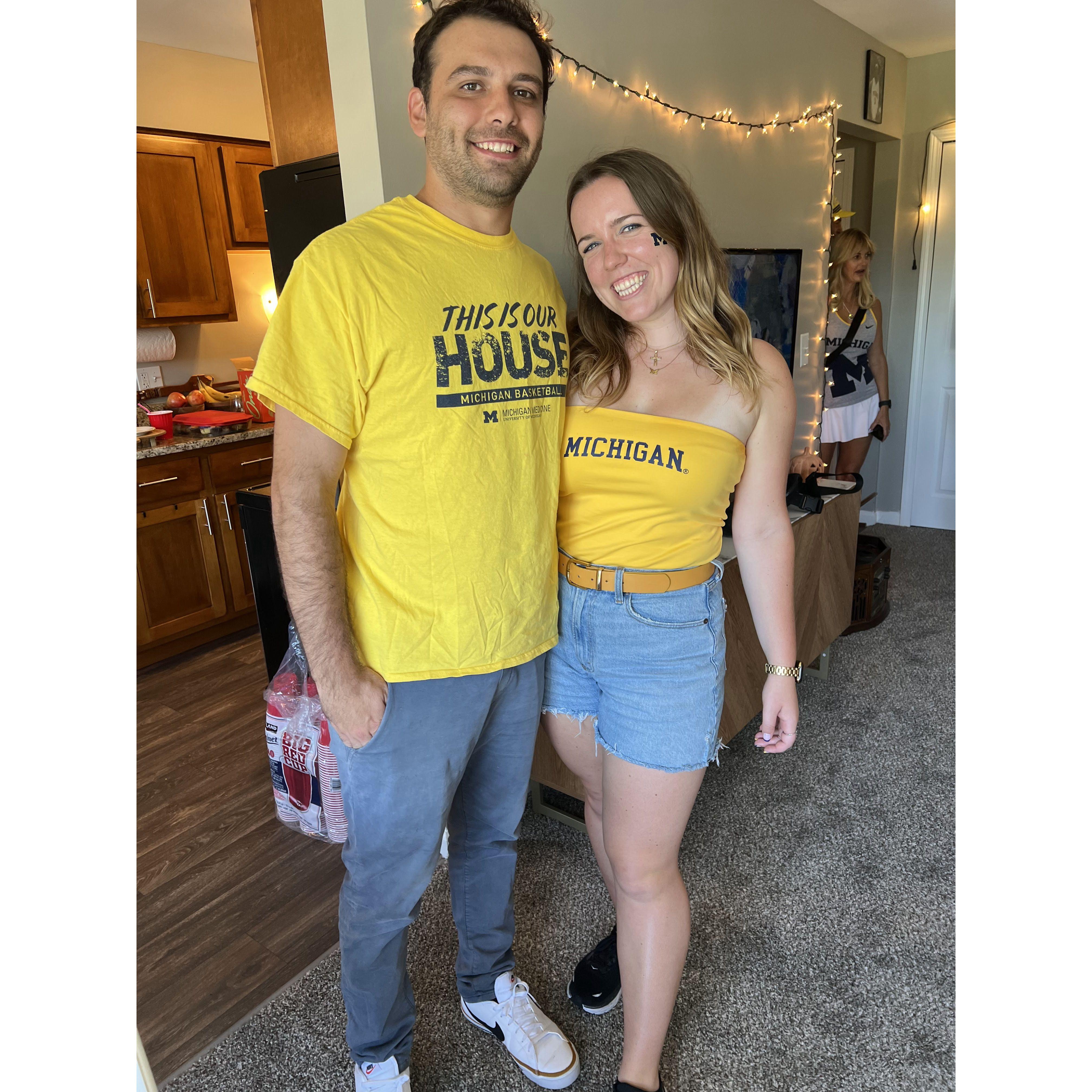 Back in Ann Arbor! Luke moved to Ann Arbor with his brother, and best man, Zeke and they were a 10 min walk from the stadium!