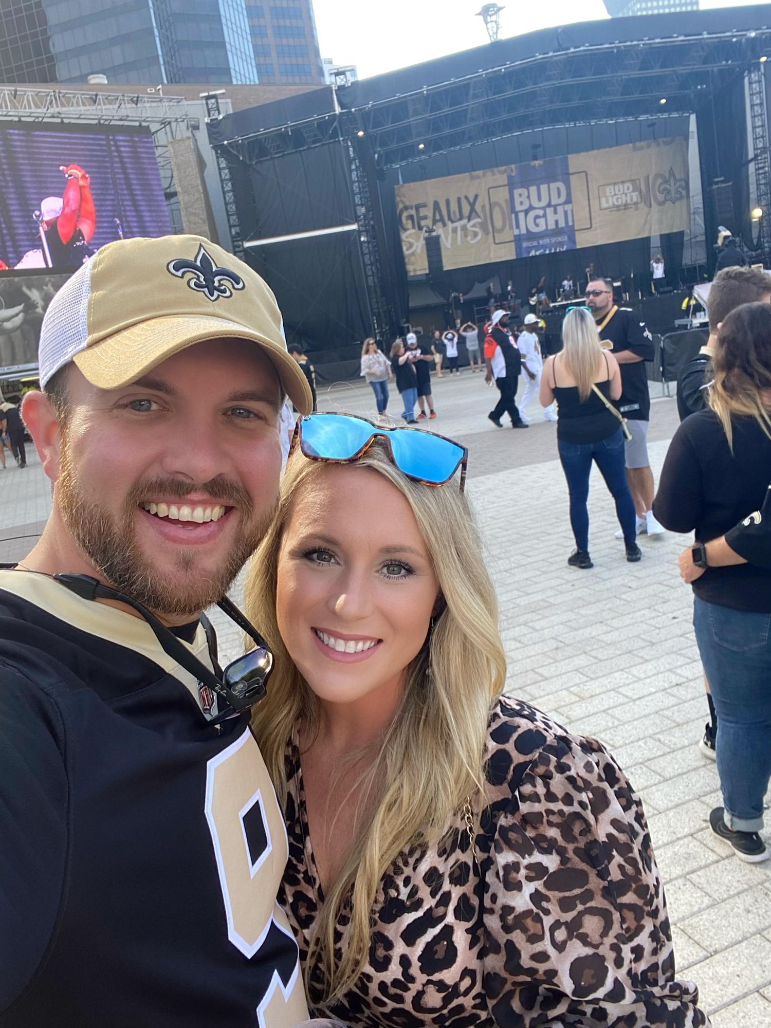 Saints vs. Bengals Game 🏈🖤💛⚜️