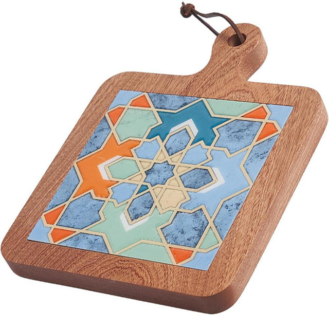 Natural Wood Tiles Pot Mat,Anti-Scalding Plate Mat Drink Coasters for Hot Tea Pots and Pans Pad Holders,Kitchen Counter Accessories (G)