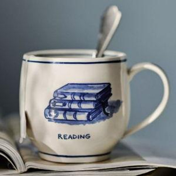 Molly Hatch Hobby Stoneware Mugs - Reading