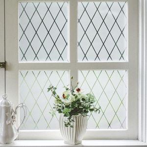 VELIMAX Lattice Frosted Window Film - 23.6x78.7 inches