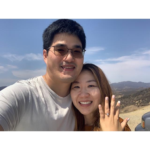 He popped the question at Castaic Lake near my home. And yes, i said, "yes!"