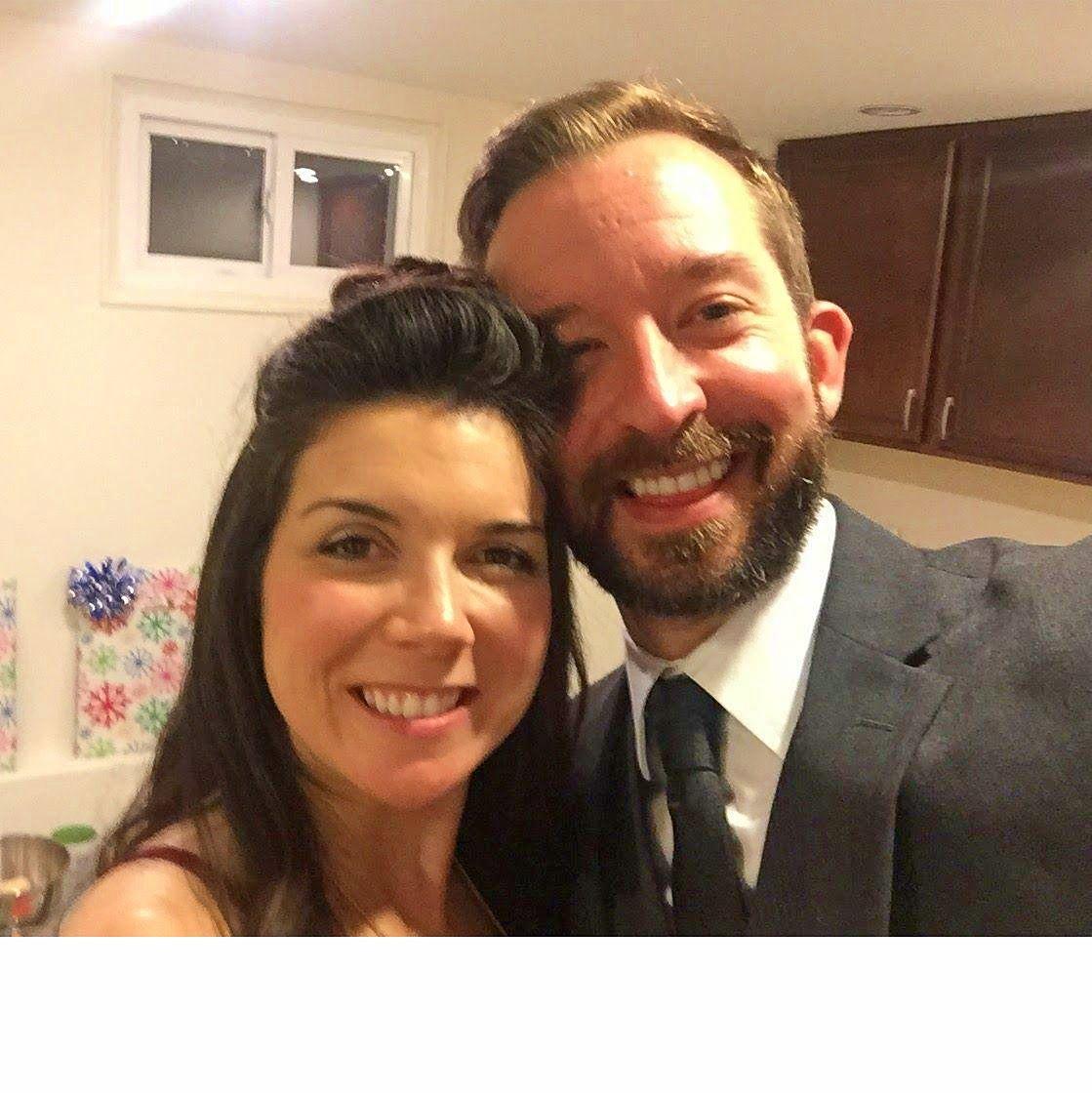 Where it all began...Our very first photo from the night we met at a friend's Christmas Party!!! (December, 2016)