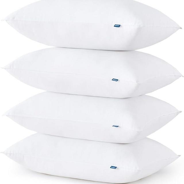 Bedsure Medium Firm Pillows Queen Size Set of 4, Queen Bed Pillows for Sleeping Hotel Quality, Queen Pillows 4 Pack Supportive, Down Alternative Pillow for Side and Back Sleeper