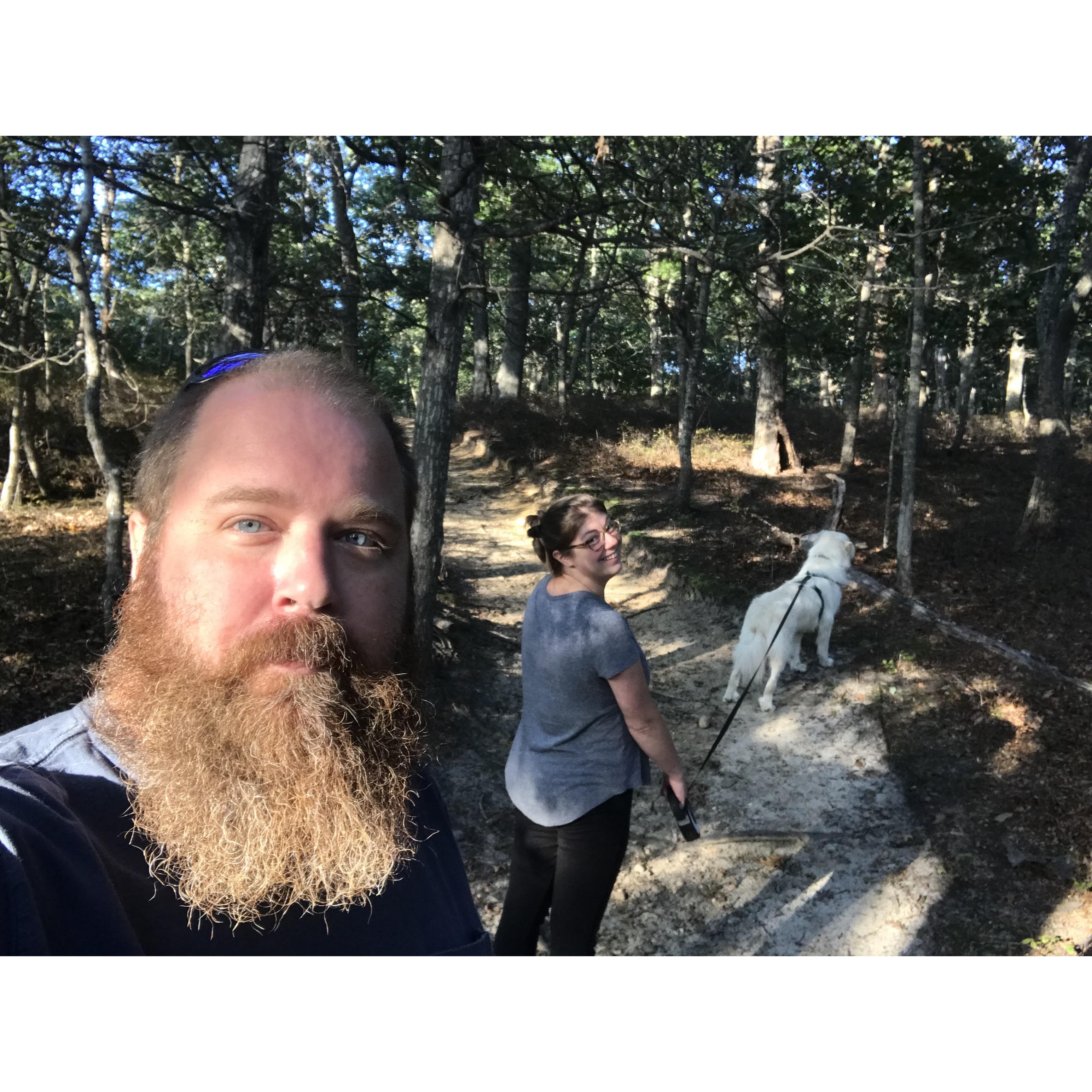 Camping and hiking, Cedar Point.