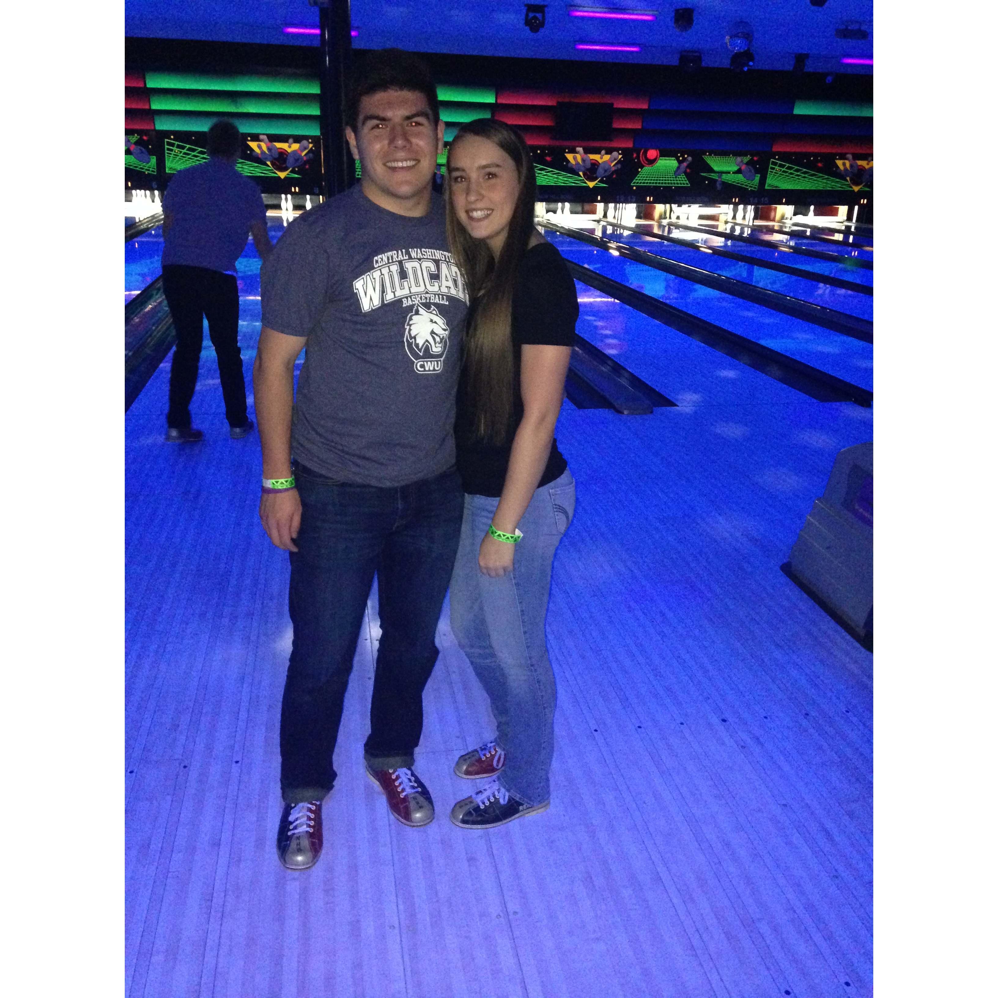 One of our first dates (Thanks Nate & Mel)