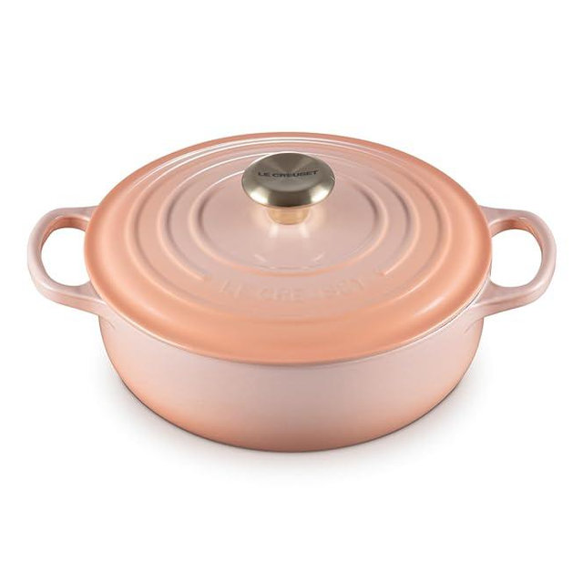 Le Creuset Enameled Cast Iron Signature Round Sauteuse, 3.5qt., Peche