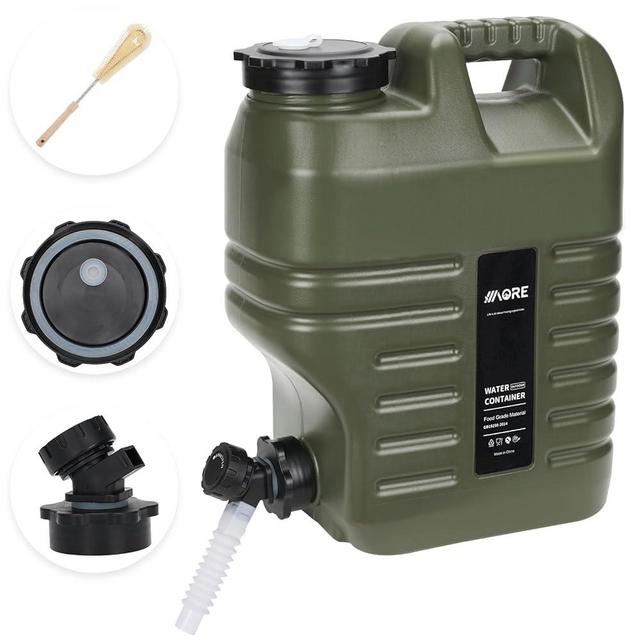 Water Container with Spigot - 3.17 Gallon Water Jug (Truly No Leakage) Water Storage Carrier, Water Tank,BPA Free,Portable Emergency Water Storage for Camping,Vehicle, Car, Hiking, Hurricane Supplies