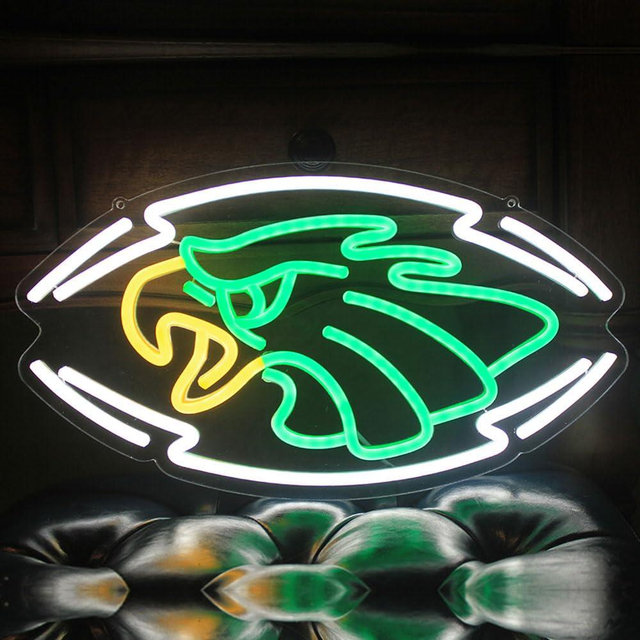 Eagle Neon Sign Led Eagle Neon Signs Football Neon Light for Wall Decor Room Decor Football Fans Birthday Gifts LED Sign