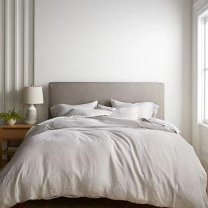 Linen Duvet Cover | Quince - King Size - Light Grey