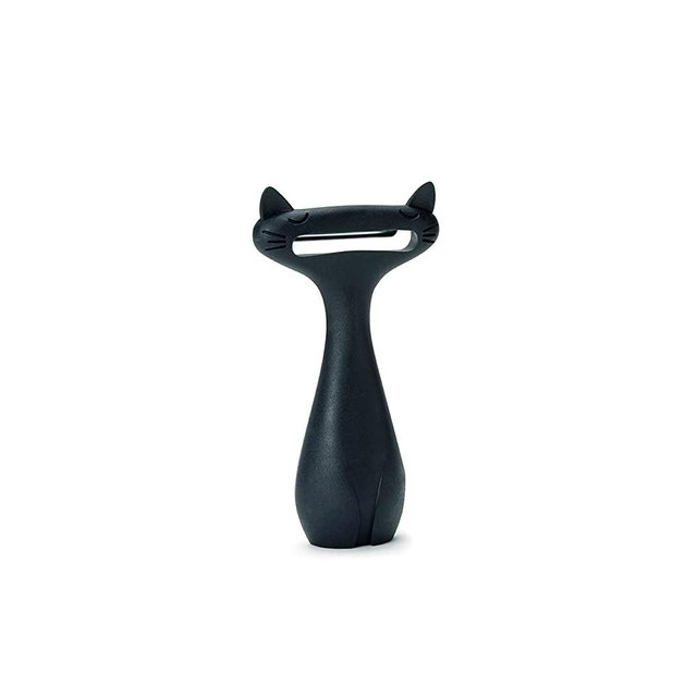 Peleg Design CatPeeler Cute Vegetable Peeler, Cat Design Peeler for Potato Carrot Fruit, Kitchen Utensil Décor, Black