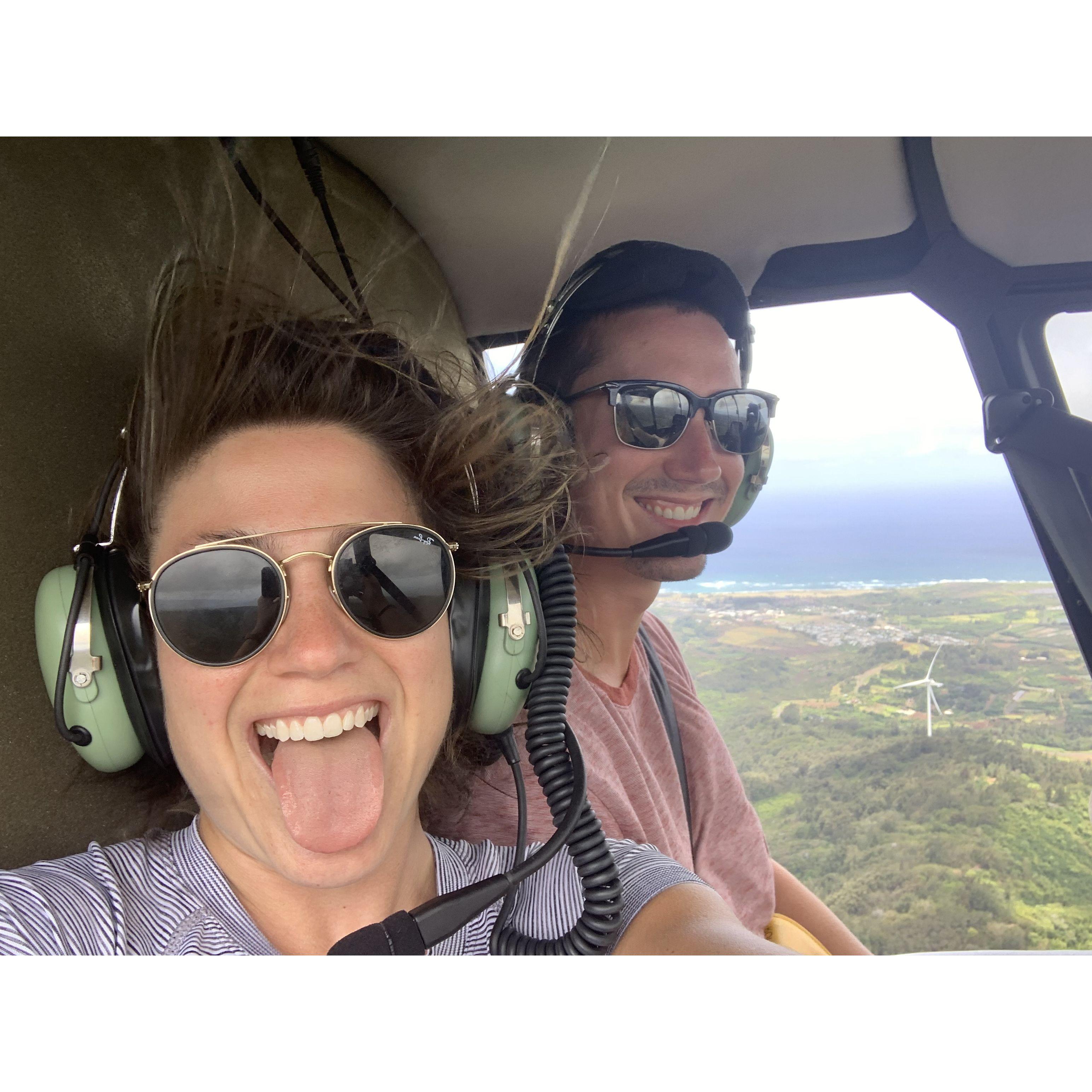 Helicopter tour of Oahu