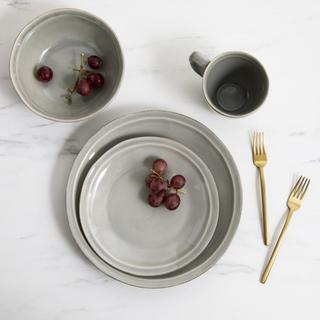 Natalie Coupe 12-Piece Dinnerware Set with Cereal Bowl, Service for 4