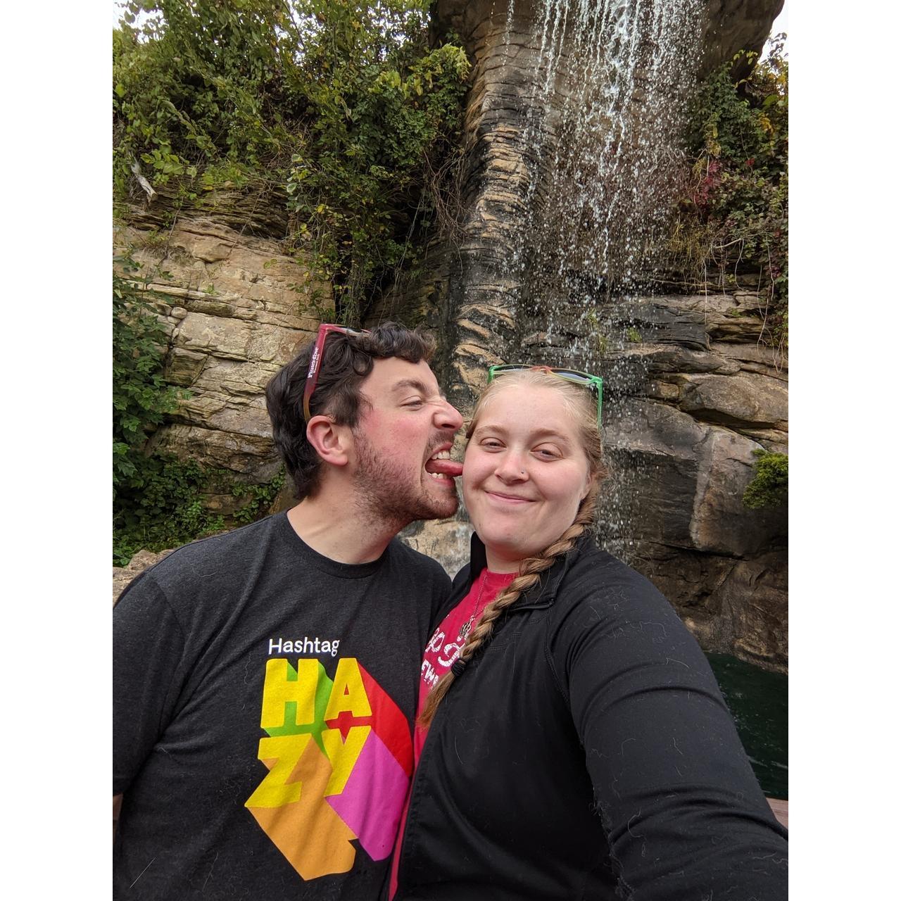 Celebrating our negative 1 anniversary in the Dells with mini-golfing and square dancing.