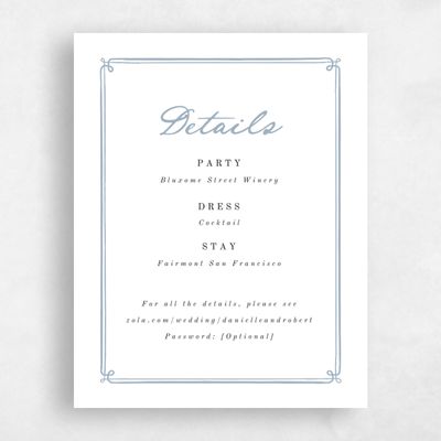 Powder Blue Wedding Enclosure - Elspeth