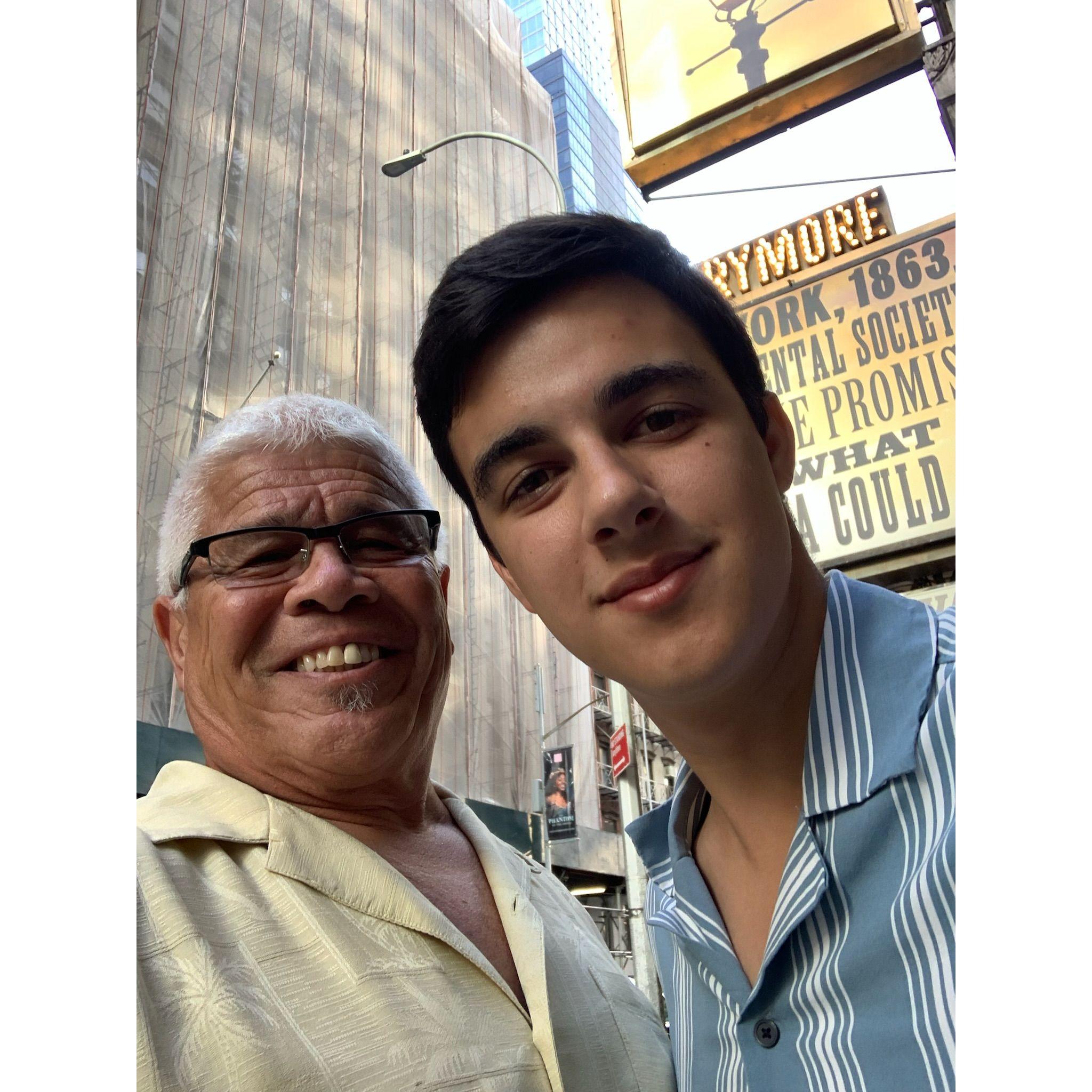 Vinnie "Han" and Colin in NYC to see a show.