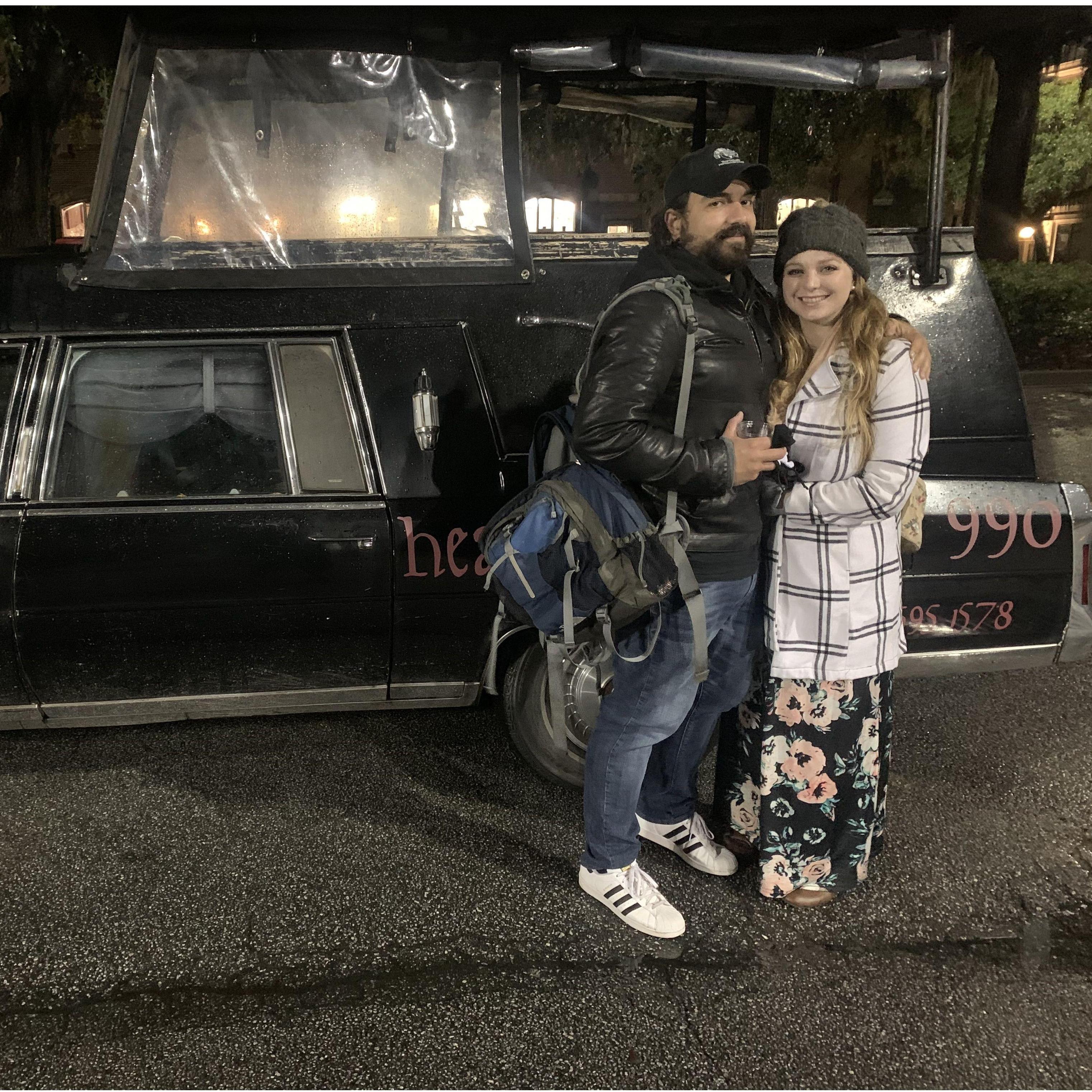 Valentines Day hearse tour